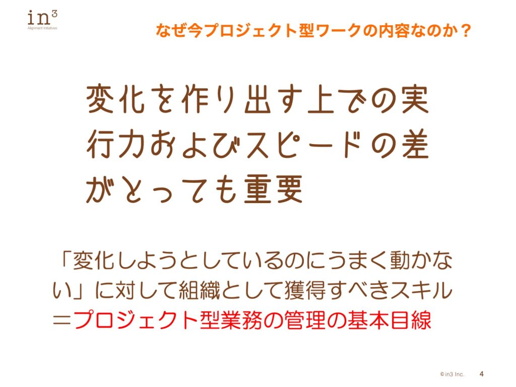 スライド4 | in3 Alignment Initiatives